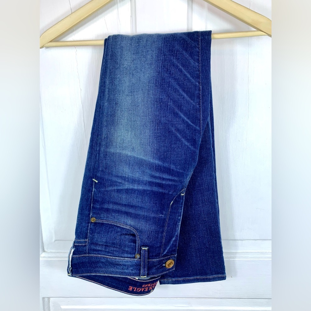 American Eagle Outfitters Skinny Dark wash Jeans w/ Cone Denim and Fade - Sz 8